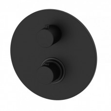 Смеситель скрытого монтажа Paffoni Light с термостатом на 3 выхода, черный матовый (LIQ019NO)