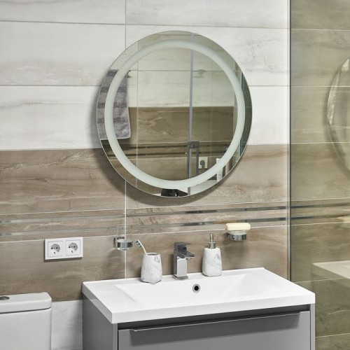 Зеркалo для ванной UNIO MRR-09 RND 700 x 700 mm LED FL