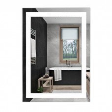 Зеркалo для ванной UNIO MRR-01 SQR-AA-H 600 x 800 mm LED FL с подогревом