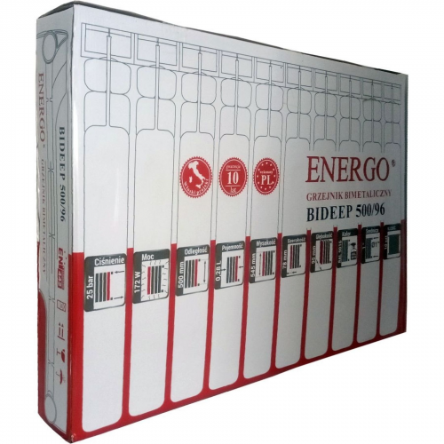 Радіатор біметалічний секційний ENERGO BIDEEP 500/96 (кратно 10)