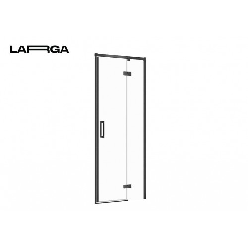 Душові двері Cersanit Larga 80х195 R чорні S932-123 фото номер 