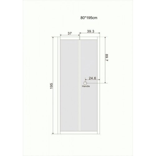 Душові двері Eger Bifold 599-163-80(h)