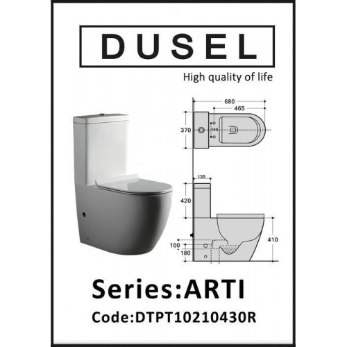 Унітаз підлоговий Dusel Arti DTPT10210430R