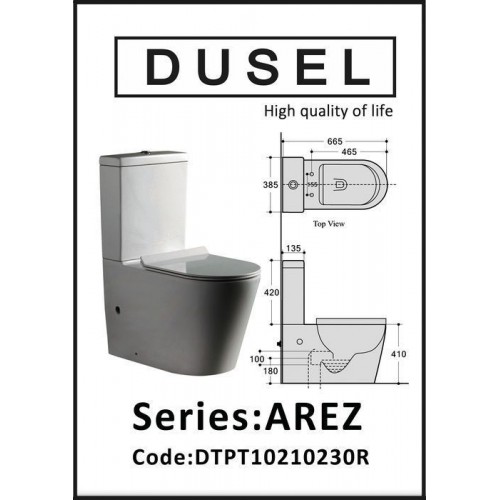 Унітаз підлоговий Dusel Arez DTPT10210230R