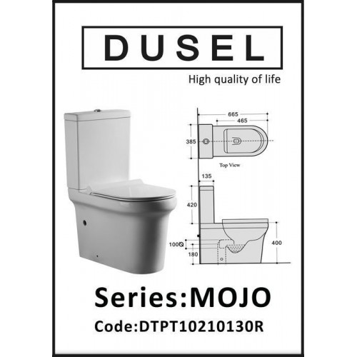 Унітаз підлоговий Dusel Mojo DTPT10210130R