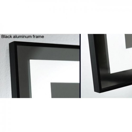 Дзеркало для ванної Dusel DE-M0061S1 Black 80х65 см