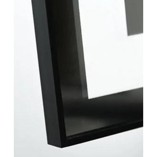 Дзеркало для ванної Dusel DE-M0061S1 Black 80х65 см с часами и Bluetooth