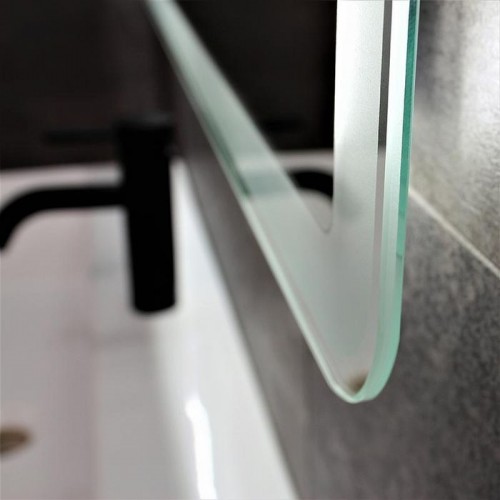 Дзеркало для ванної Dusel DE-M3051 80х65 см с часами