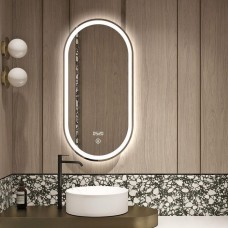 Дзеркало для ванної Dusel DE-M4031 60х120 см с часами
