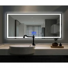 Дзеркало для ванної Dusel DE-M0061S1 Silver 100х75 см