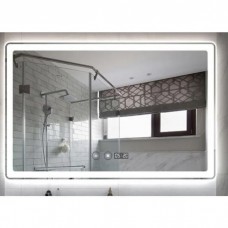Дзеркало для ванної Dusel LED DE-M3051 120х75 с часами