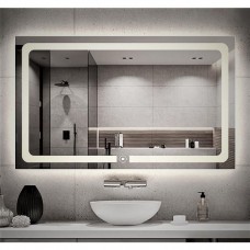Дзеркало для ванної Dusel DE-M3001 90х70 см + часы/темп
