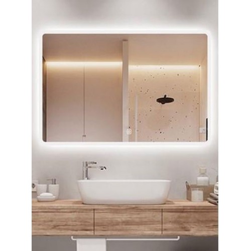 Дзеркало для ванної Dusel DE-M3011 120х75 см Сенсорное включение + подогрев + часы/темп