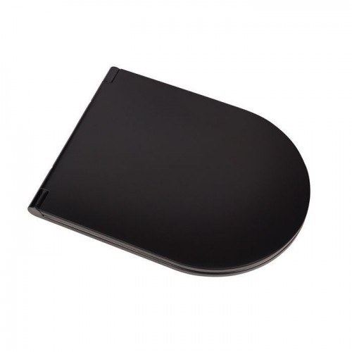 Унитаз напольный Qtap Robin безободковый с сиденьем Soft-close QT13222141ARMB