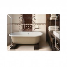 Зеркалo для ванной Qtap Aries 500х700 с LED-подсветкой, Reverse QT037816015070W