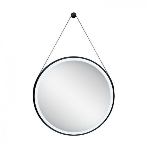 Зеркалo для ванной Qtap Robin R600 Black с LED-подсветкой QT13786502B