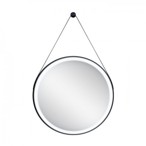 Зеркалo для ванной Qtap Robin R600 Black с LED-подсветкой QT13786502B