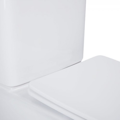 Унитаз напольный Qtap Nando безободковый с сиденьем Soft-close QT12221222AW