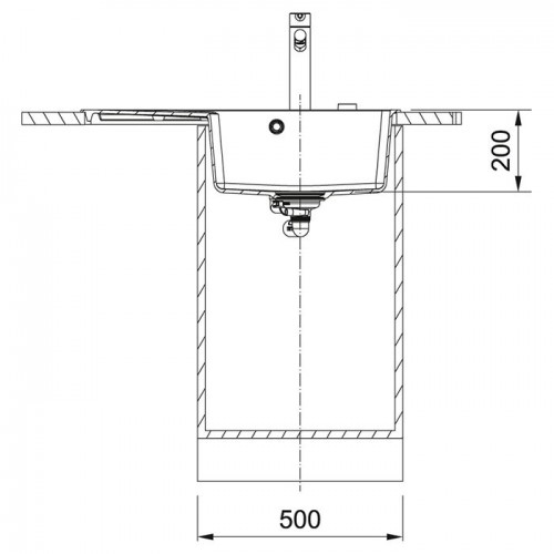 Кухонная мойка гранитная Franke Centro CNG 611-78 TL (114.0716.710) серый сланец
