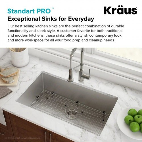 Кухонная мойка нержавейка Kraus Standart PRO™ KHU100-26