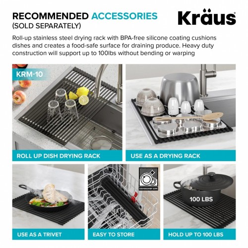 Кухонна мийка нержавіюча Kraus Standart PRO™ KHT301-22L