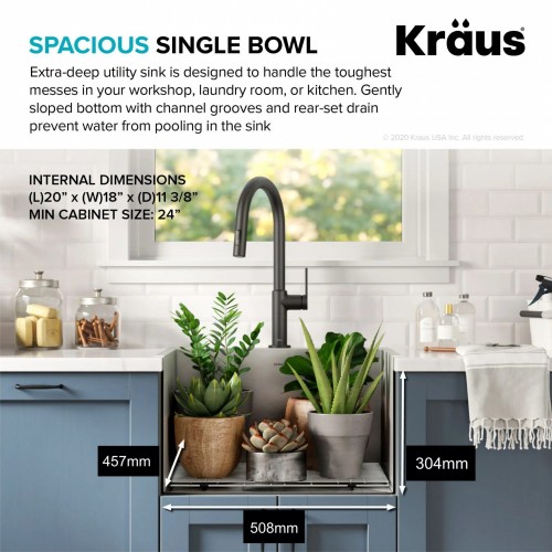 Кухонна мийка нержавіюча Kraus Standart PRO™ KHT301-22L