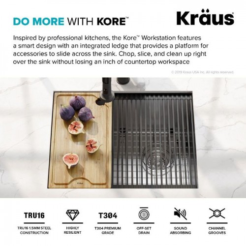 Кухонная мойка нержавейка Kraus Kore™ KWU111-23