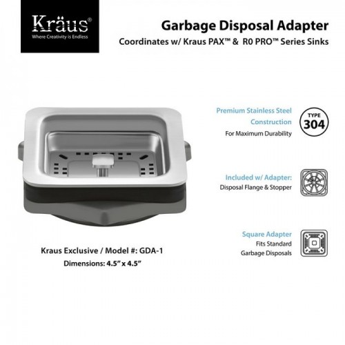 Адаптер для измельчителя мусора Kraus GDA-1