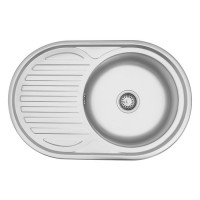 Кухонна мийка Kroner KRP Satin - 7750 (0.6 мм)