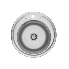 Кухонна мийка Kroner KRP Satin - 490 (0.8 мм)