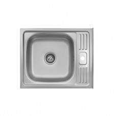 Кухонна мийка накладна Kroner KRP Satin - 6050 (0.6 мм)