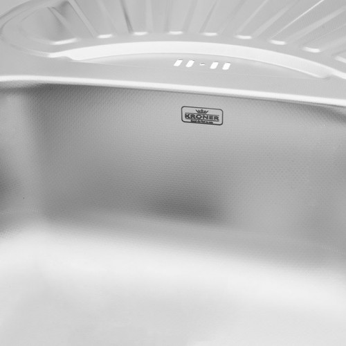 Кухонна мийка Kroner KRP Dekor - 7549 (0.8 мм)