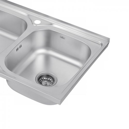 Кухонна мийка накладна Kroner KRP Satin - 5080Z (0.8 мм)