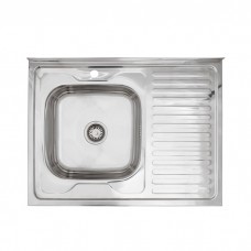 Кухонна мийка накладна Kroner KRP Polierte - 6080L (0.6 мм)