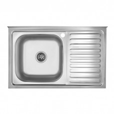 Кухонна мийка накладна Kroner KRP Satin - 5080L (0.8 мм)