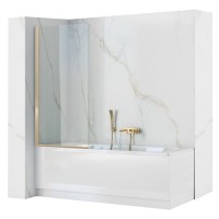 Шторка для ванної Rea Elegant 70 Золото Rea-W5600