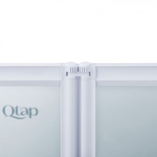 Шторка для ванної Qtap Gemini WHI401214RP4 стекло Pear 4 мм, 120x140 см