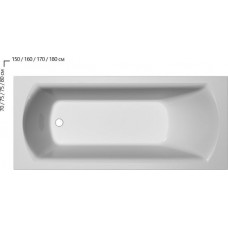 Акриловая ванна Ravak Domino II 160x75 XAU0000037