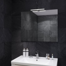 Зеркало для ванной Sanwerk SIMPLI Minima 80*65 со светильником LED NC-LE71 (30 cm) AL